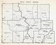 Ripley County, Pine, Kelley, Jordan, Johnson, Gatewood, Current River, Harris, Varner, Missouri State Atlas 1940c